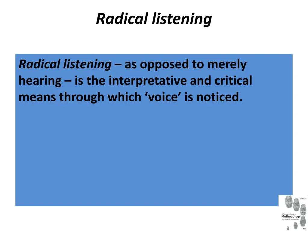 radical listening