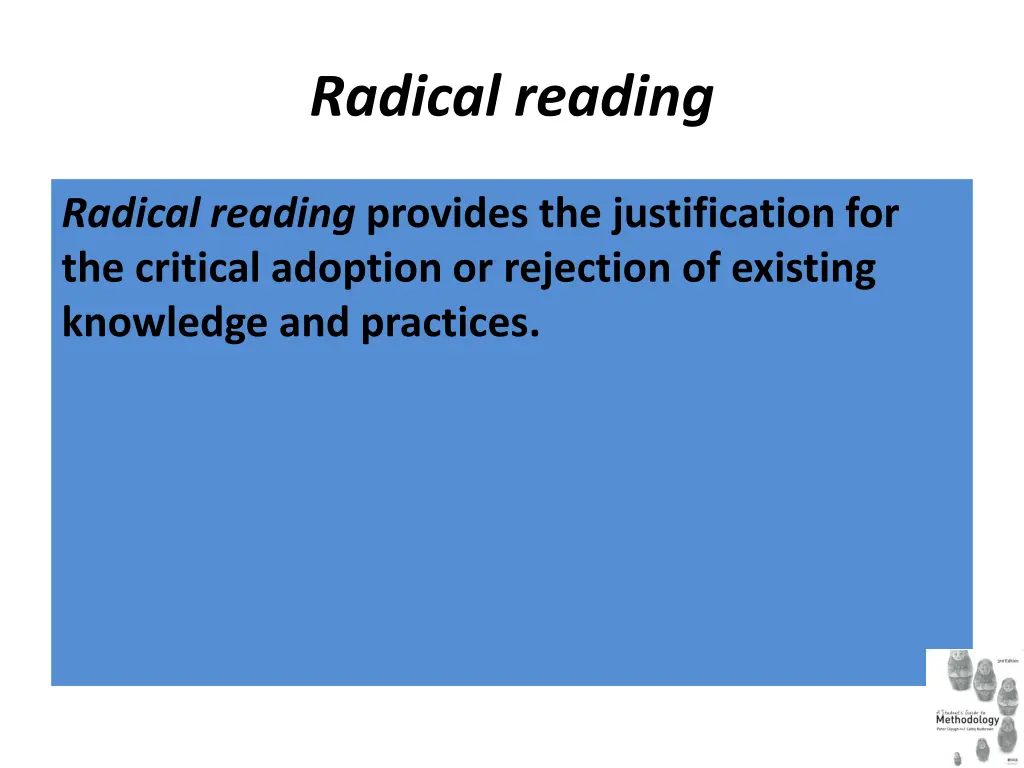 radical reading