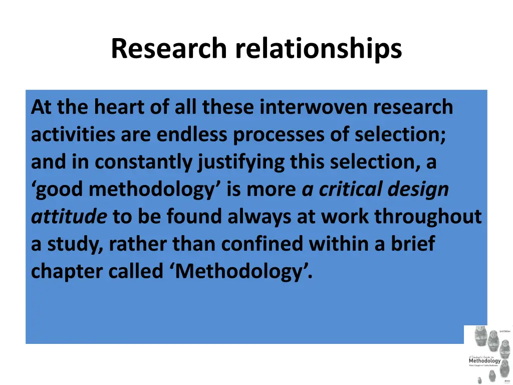 research relationships 1