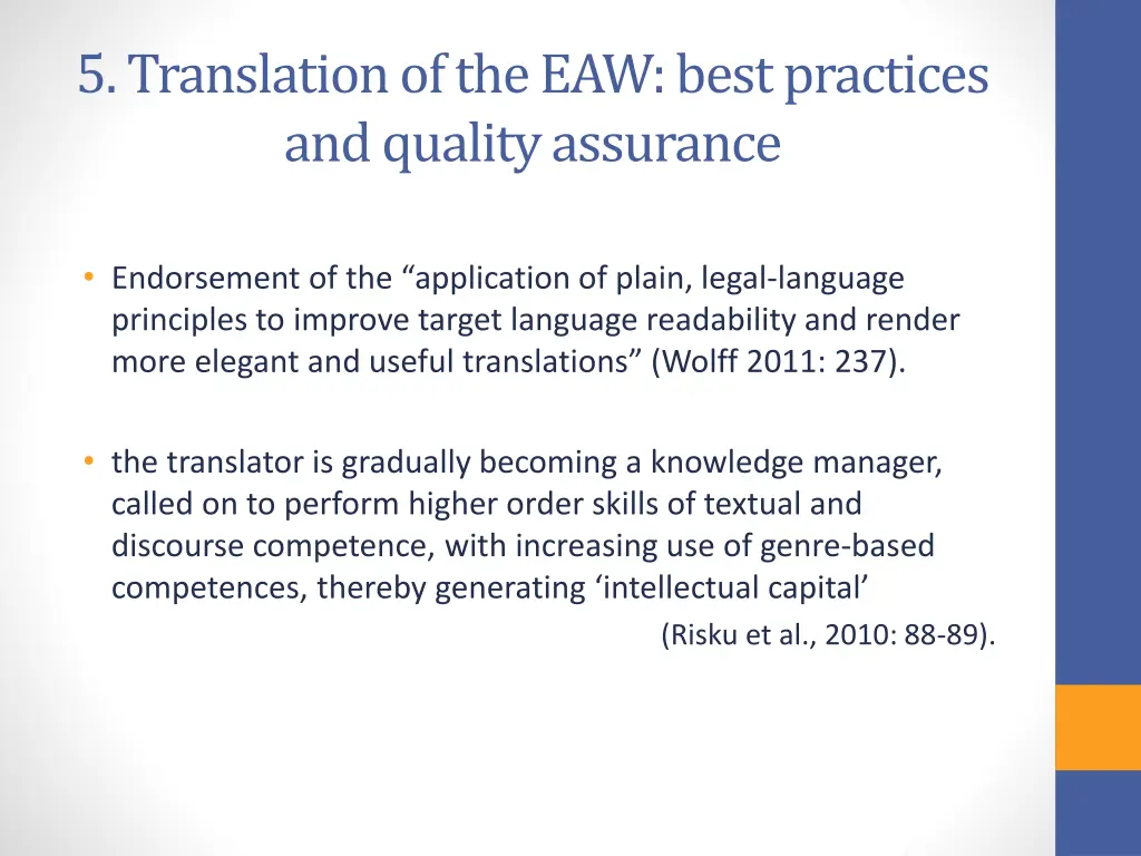 5 translation of the eaw best practices 3