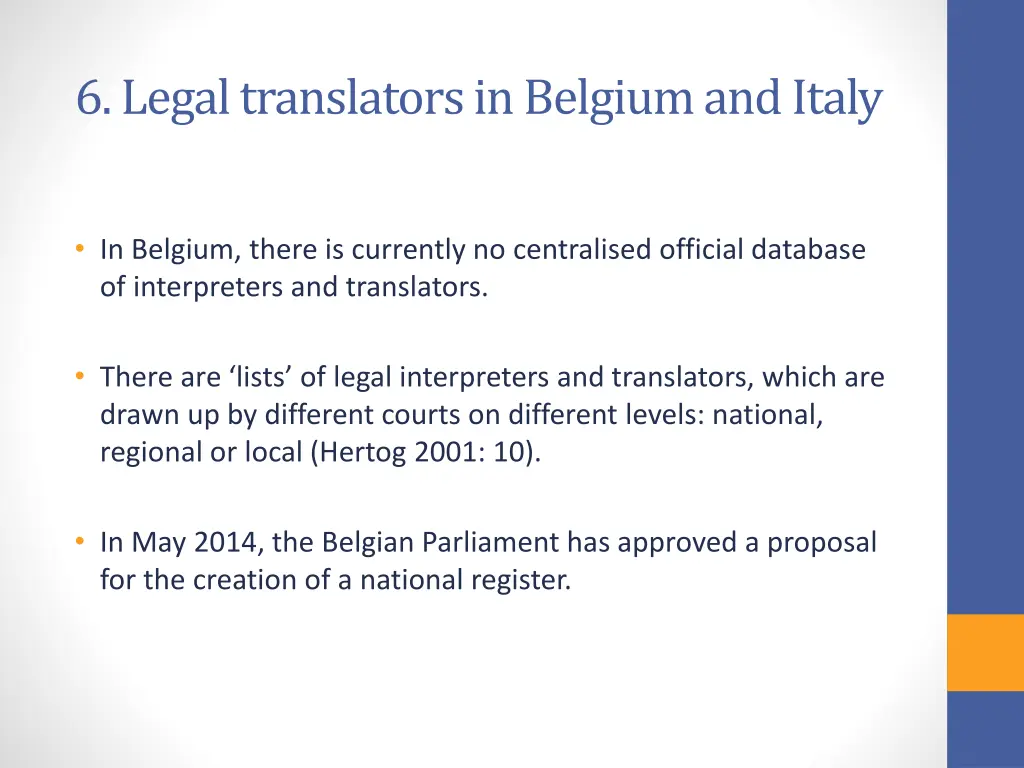 6 legal translators in belgium and italy