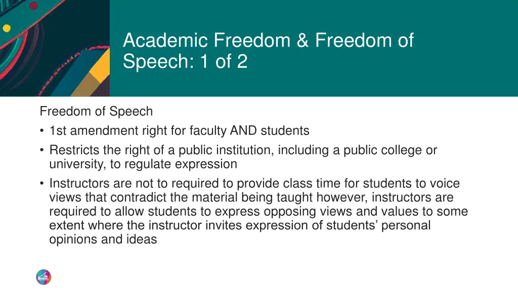 academic freedom freedom of speech 1 of 2