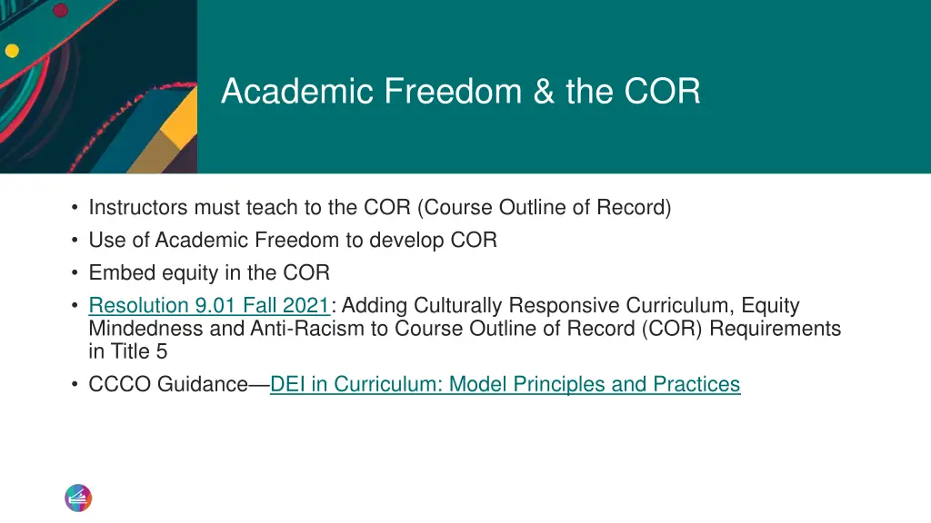 academic freedom the cor