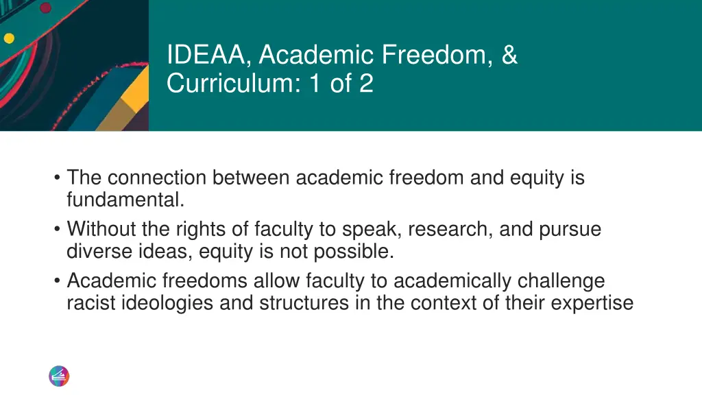 ideaa academic freedom curriculum 1 of 2