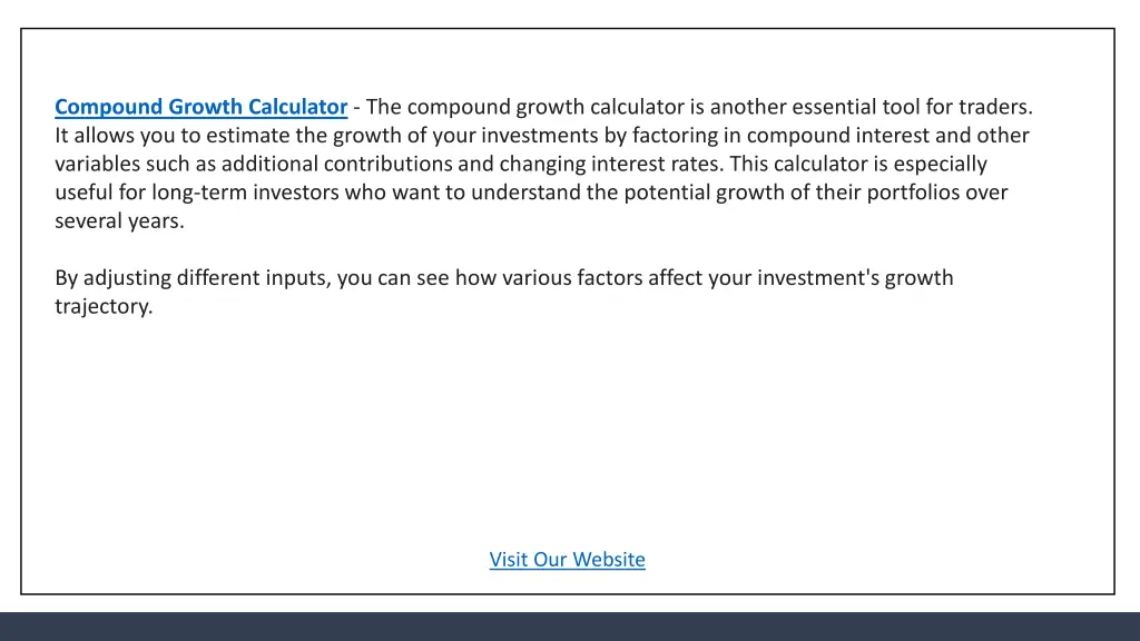 compound growth calculator the compound growth