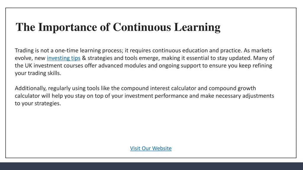 the importance of continuous learning