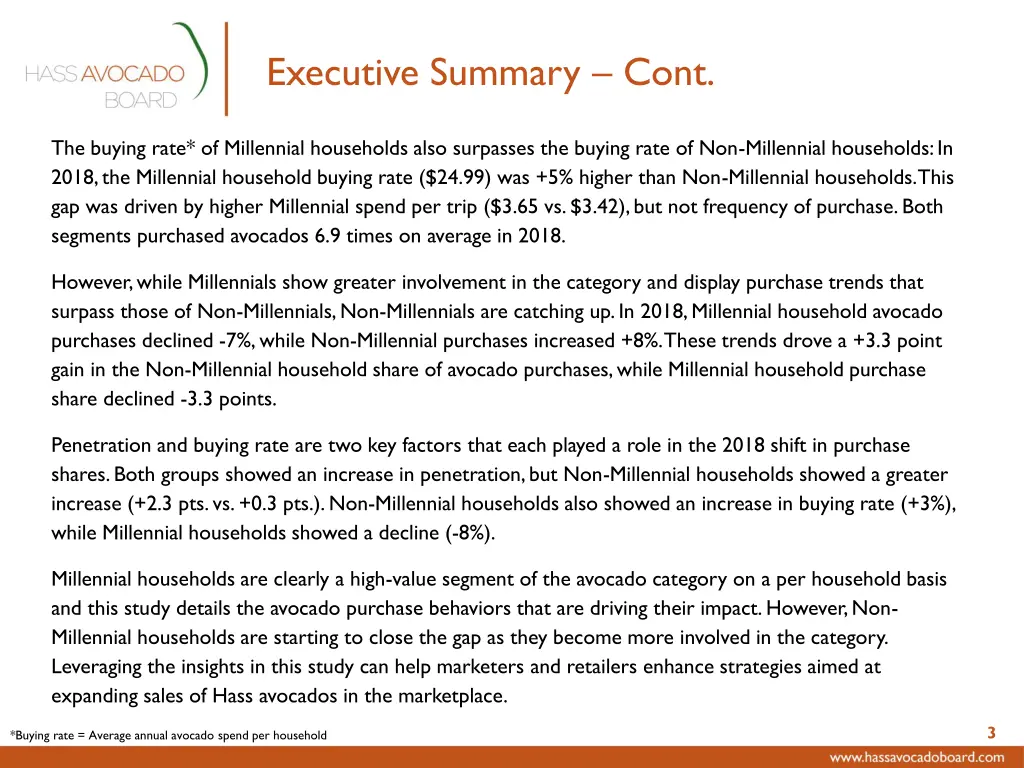 executive summary cont