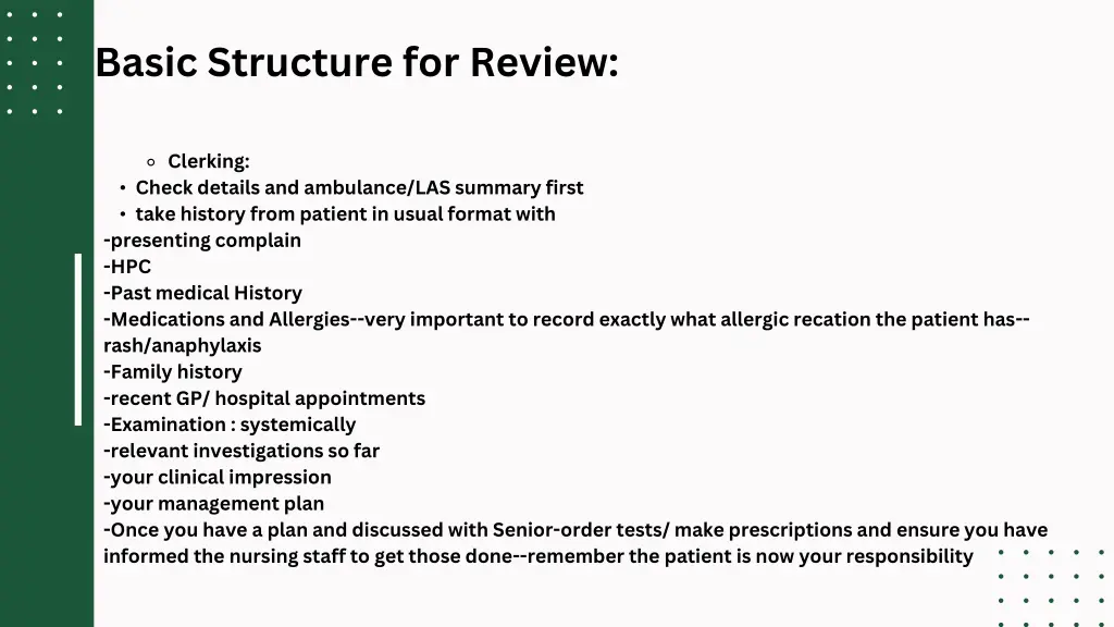 basic structure for review 1