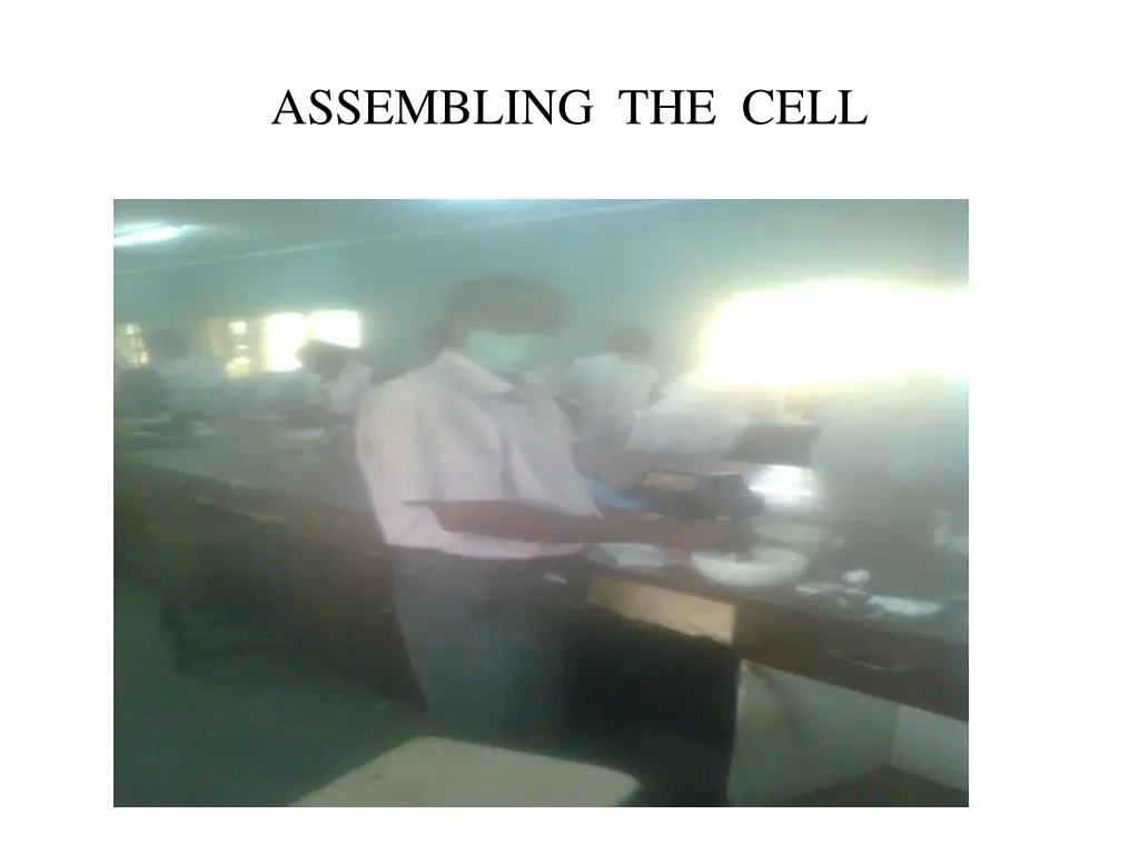 assembling the cell