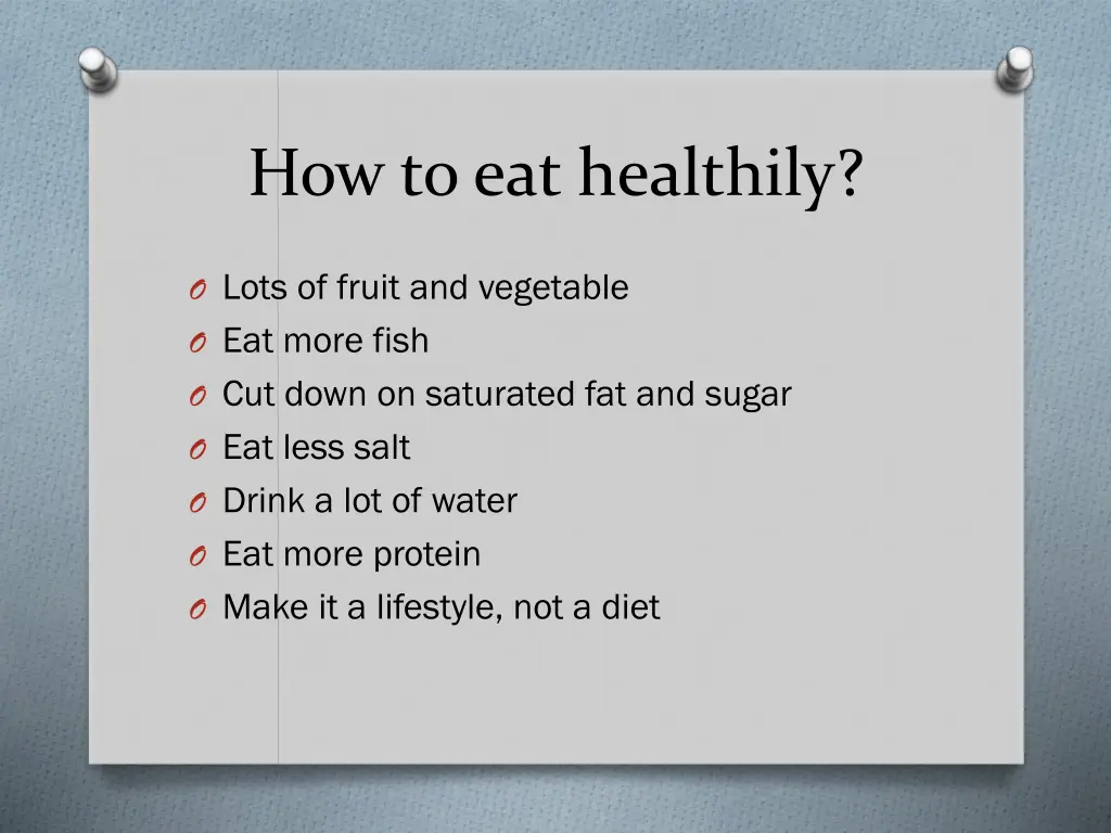 how to eat healthily