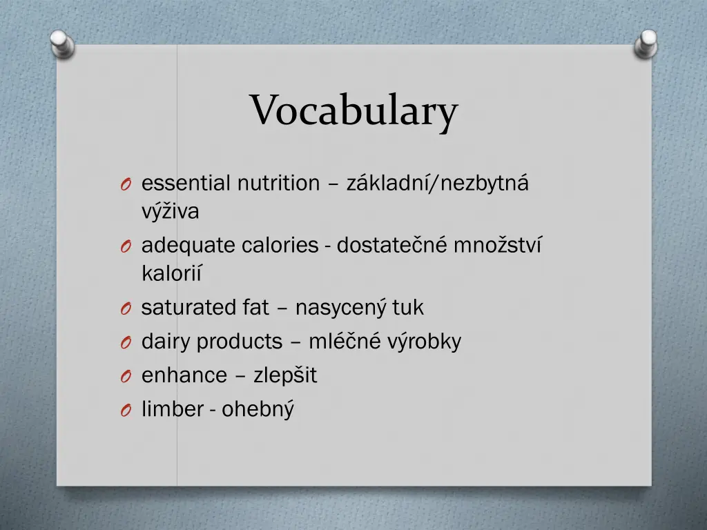 vocabulary