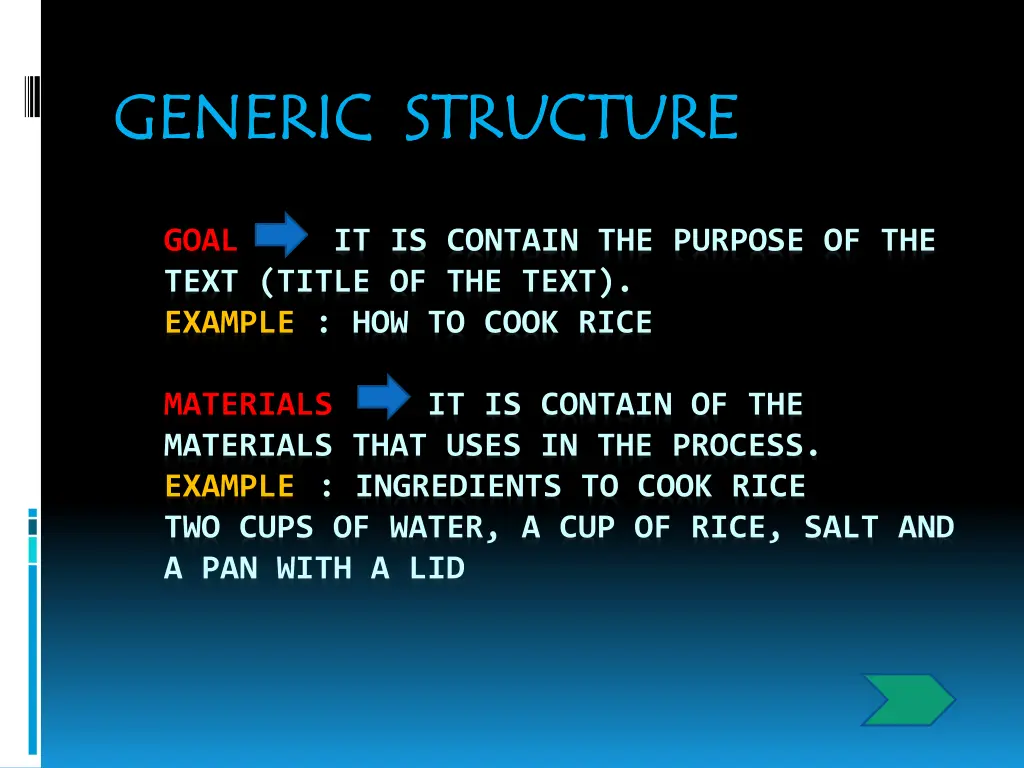 generic structure generic structure