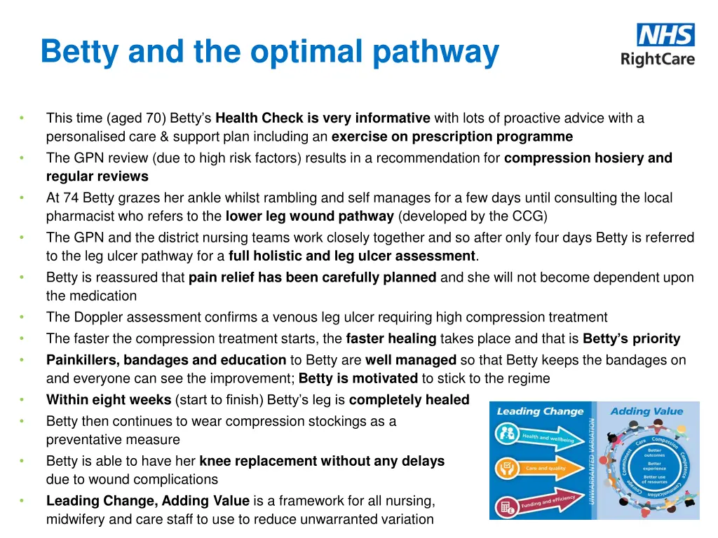 betty and the optimal pathway