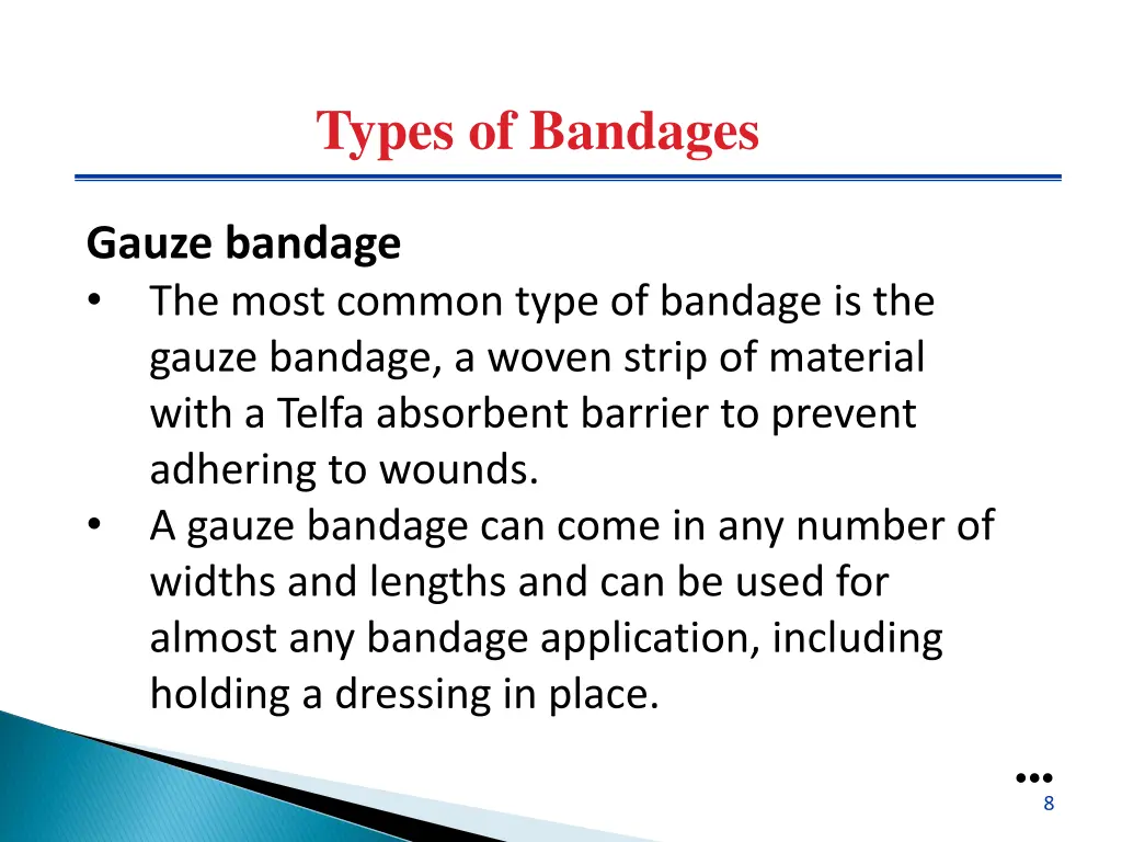 types of bandages 1