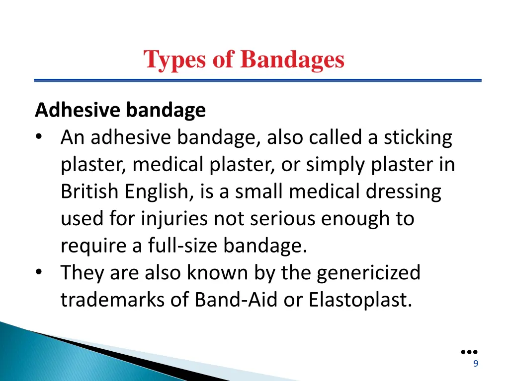 types of bandages 2