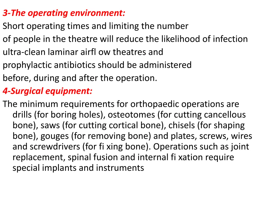 3 the operating environment short operating times