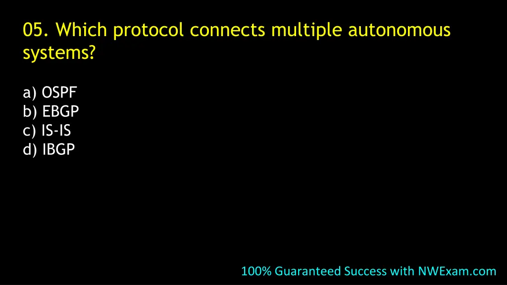 05 which protocol connects multiple autonomous