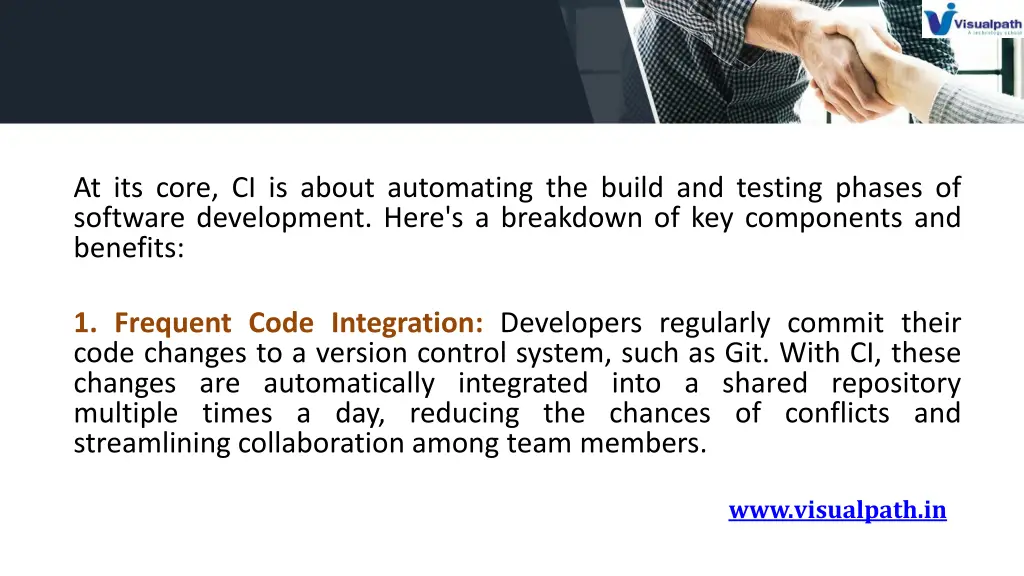 at its core ci is about automating the build