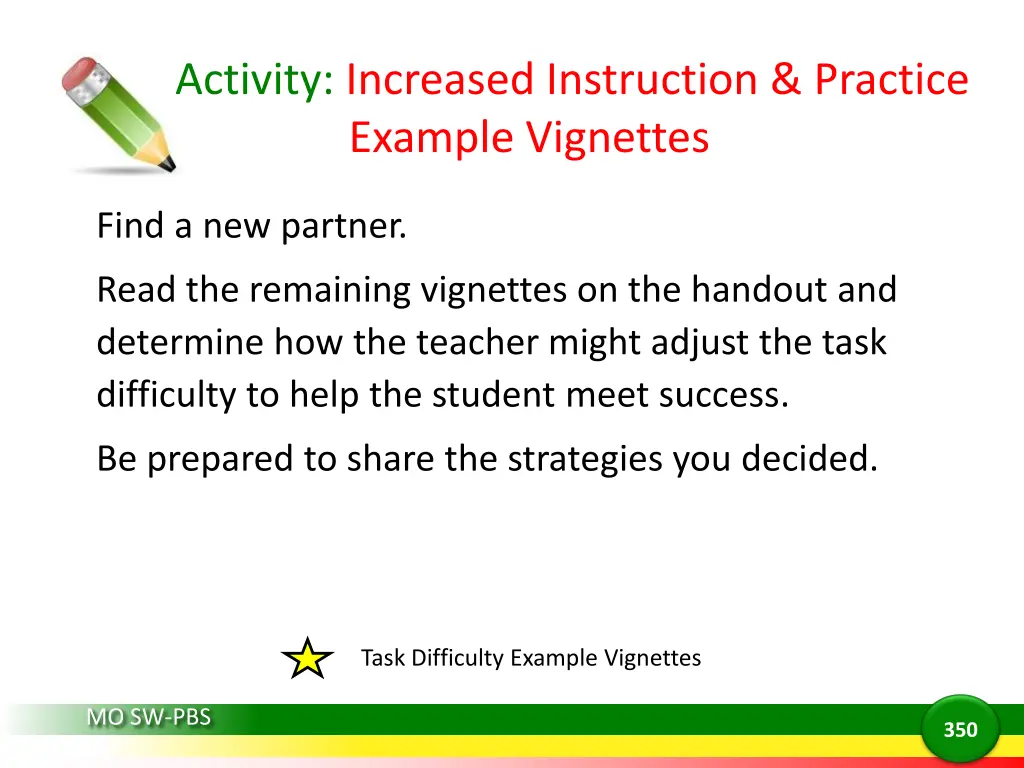 activity increased instruction practice example 1