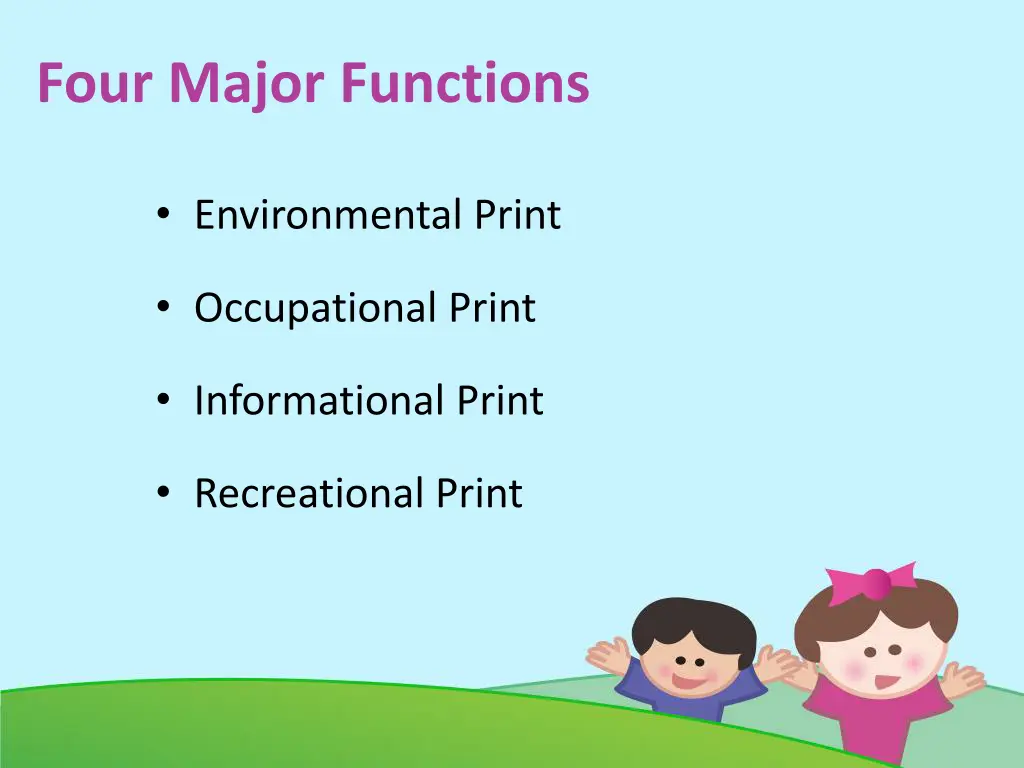 four major functions