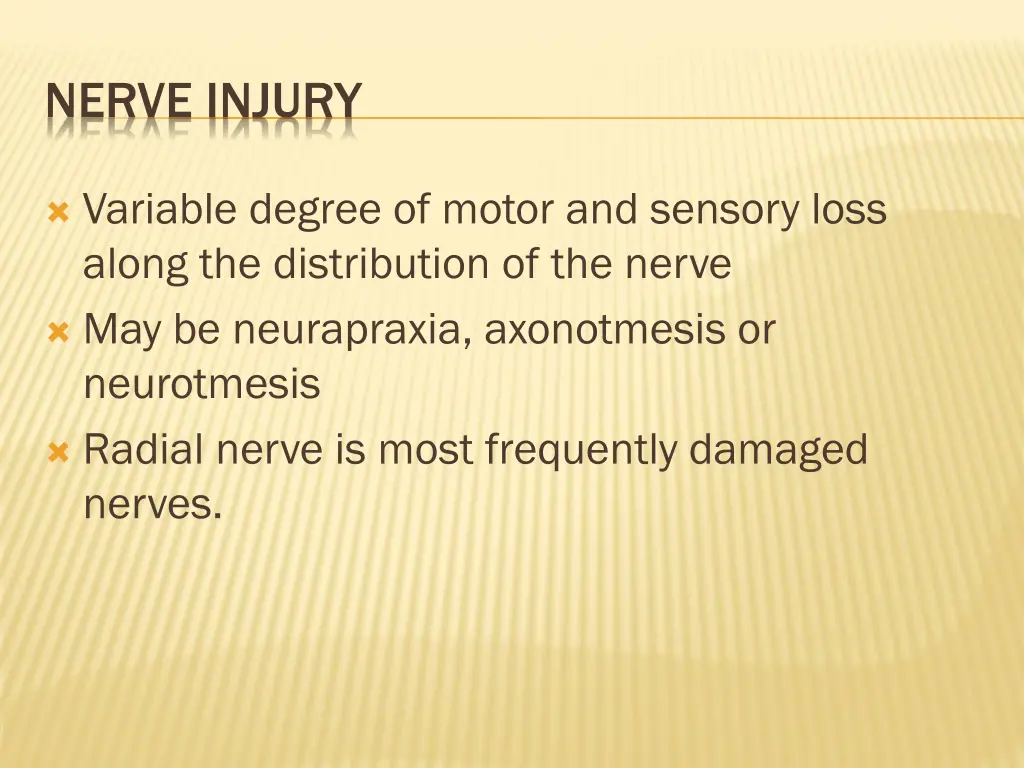 nerve injury