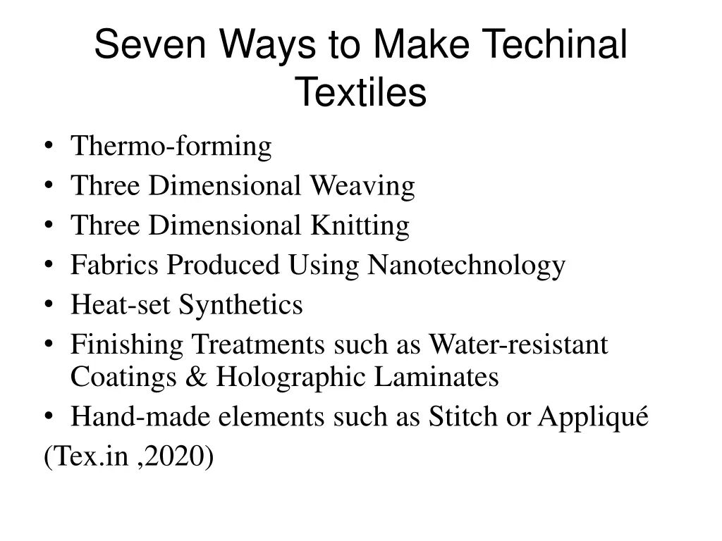 seven ways to make techinal textiles thermo