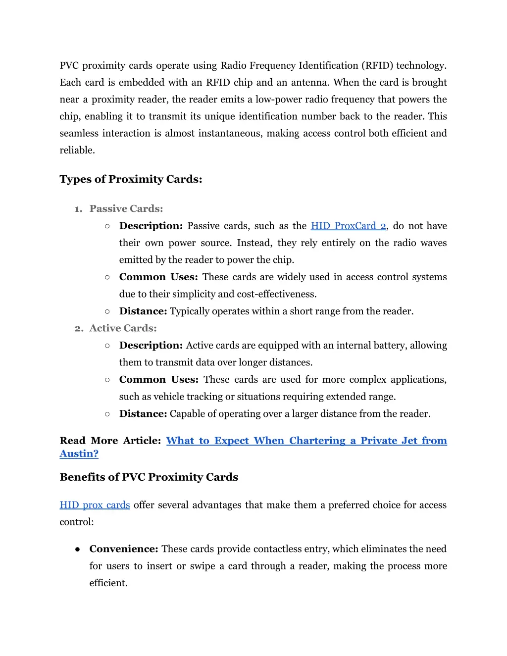 pvc proximity cards operate using radio frequency