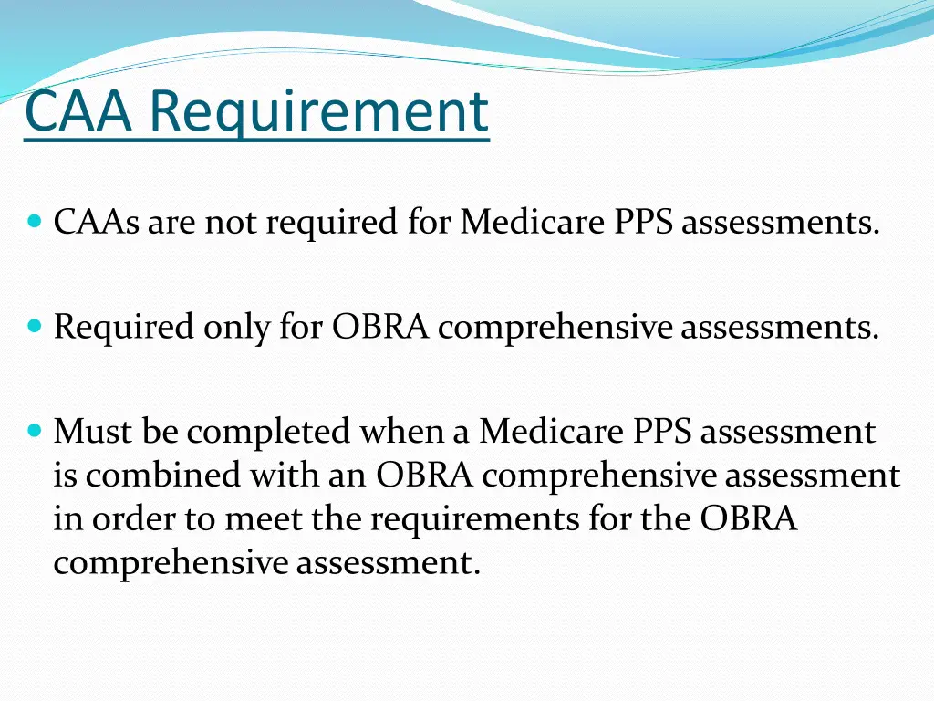 caa requirement