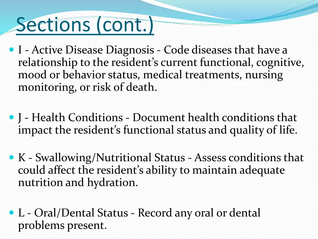 sections cont 1