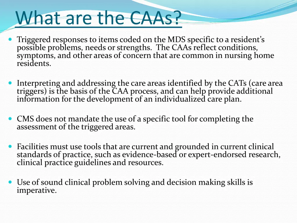 what are the caas