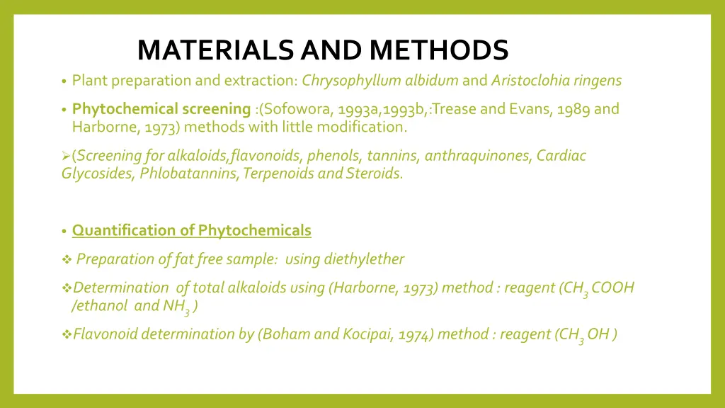 materials and methods