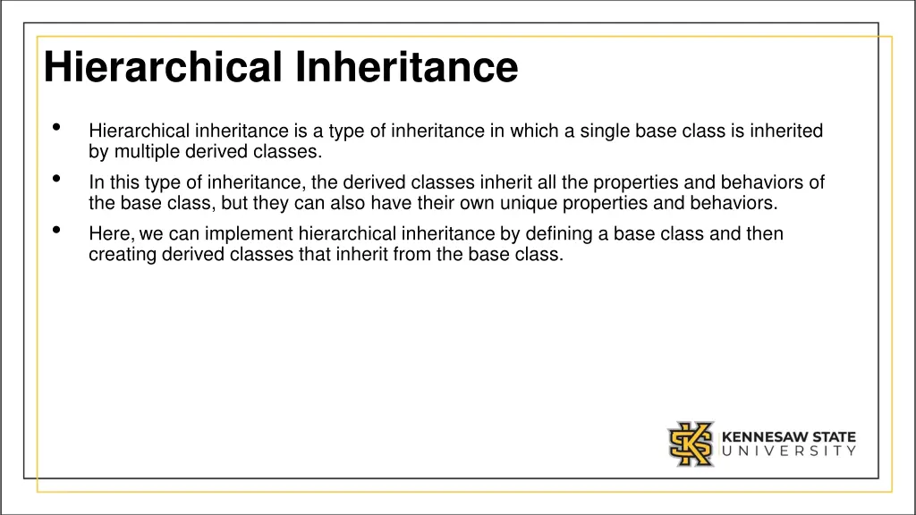 hierarchical inheritance