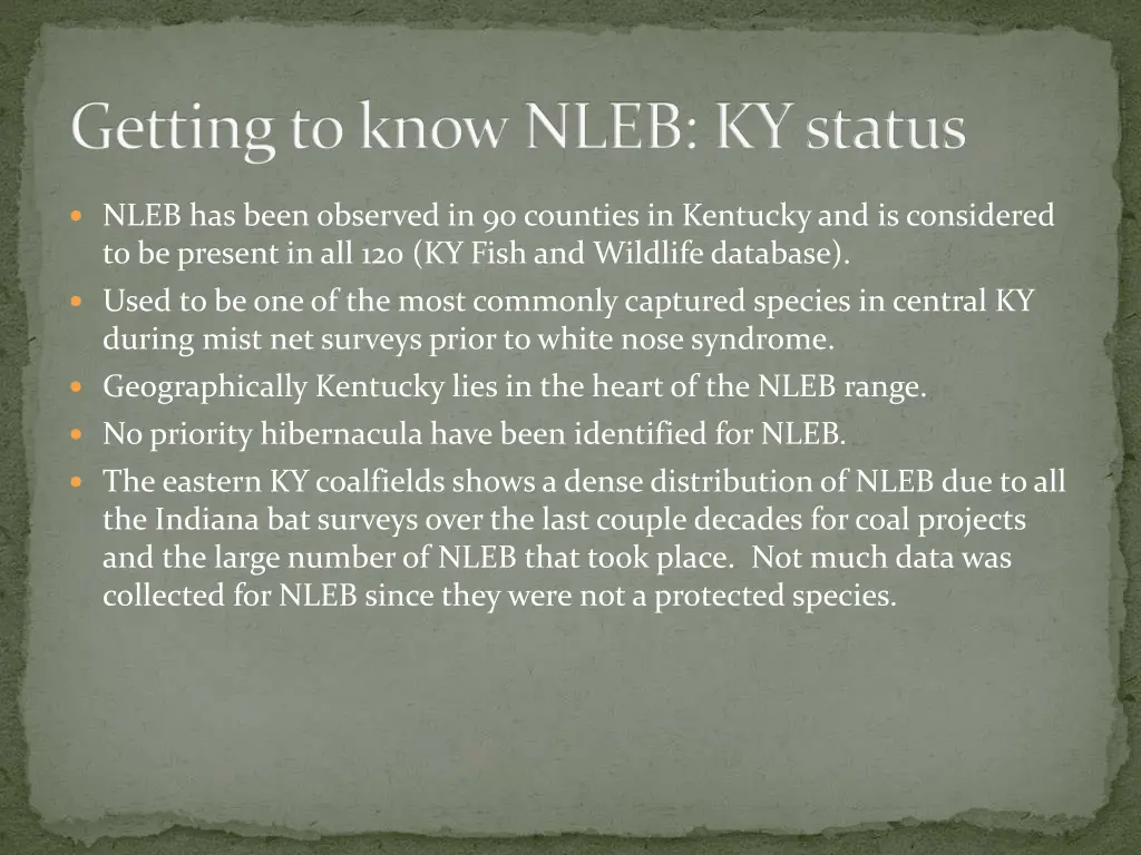 getting to know nleb ky status