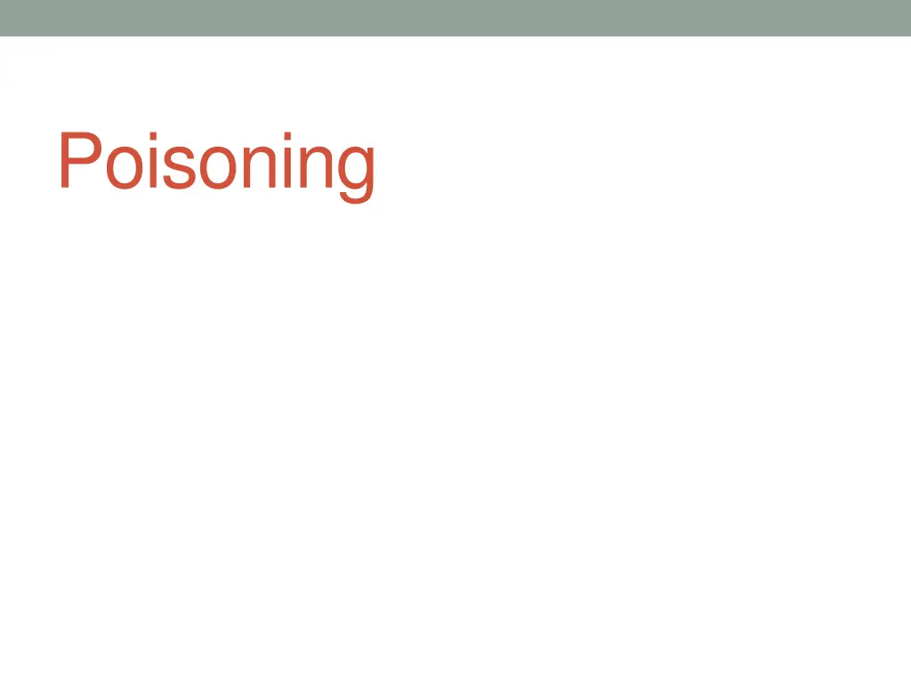 poisoning