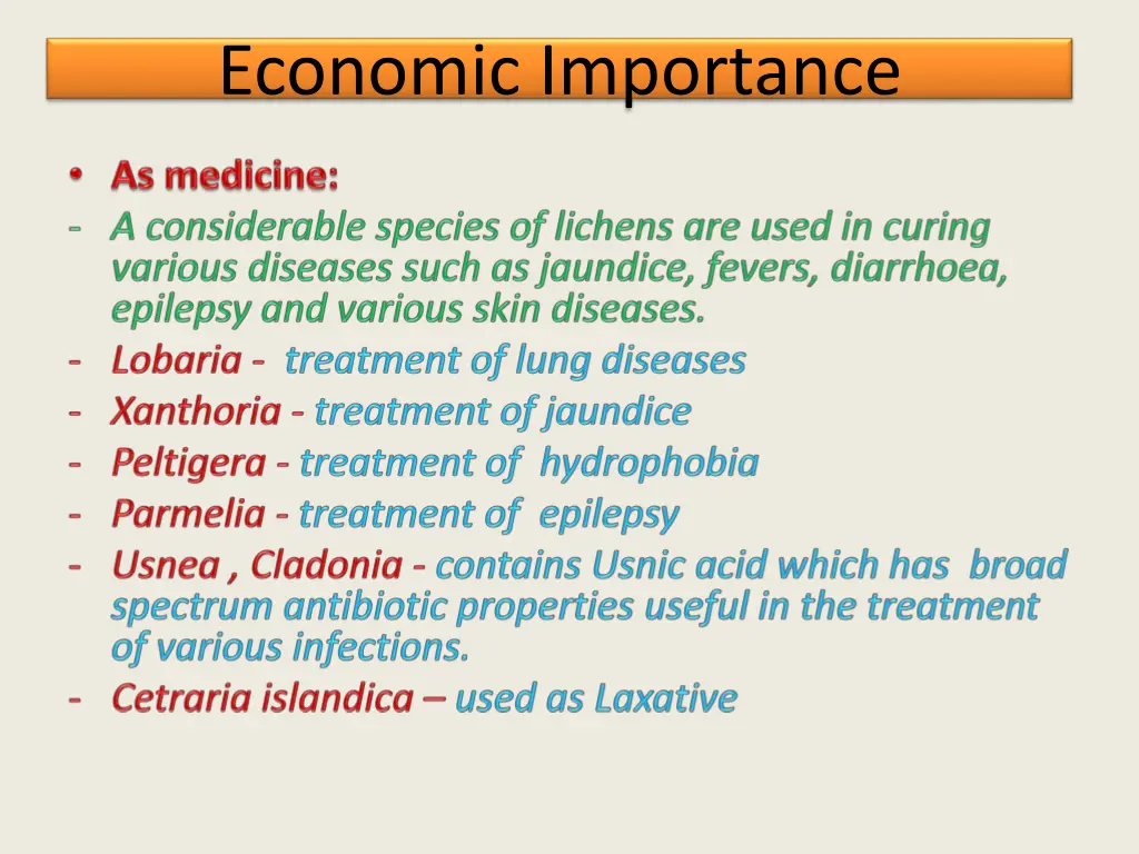 economic importance 1