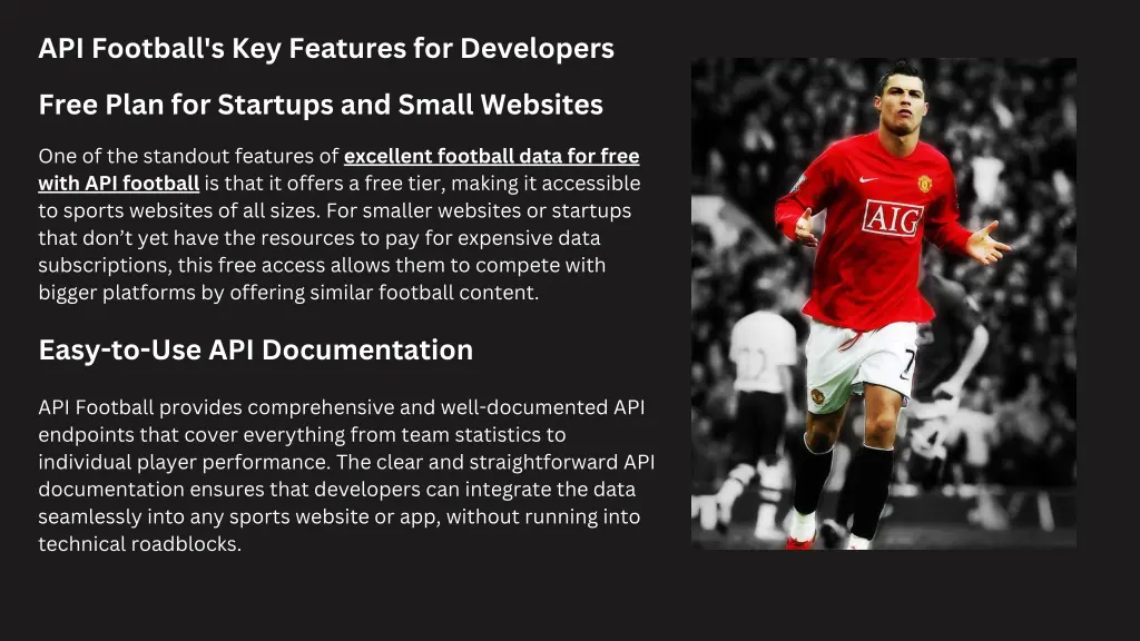 api football s key features for developers