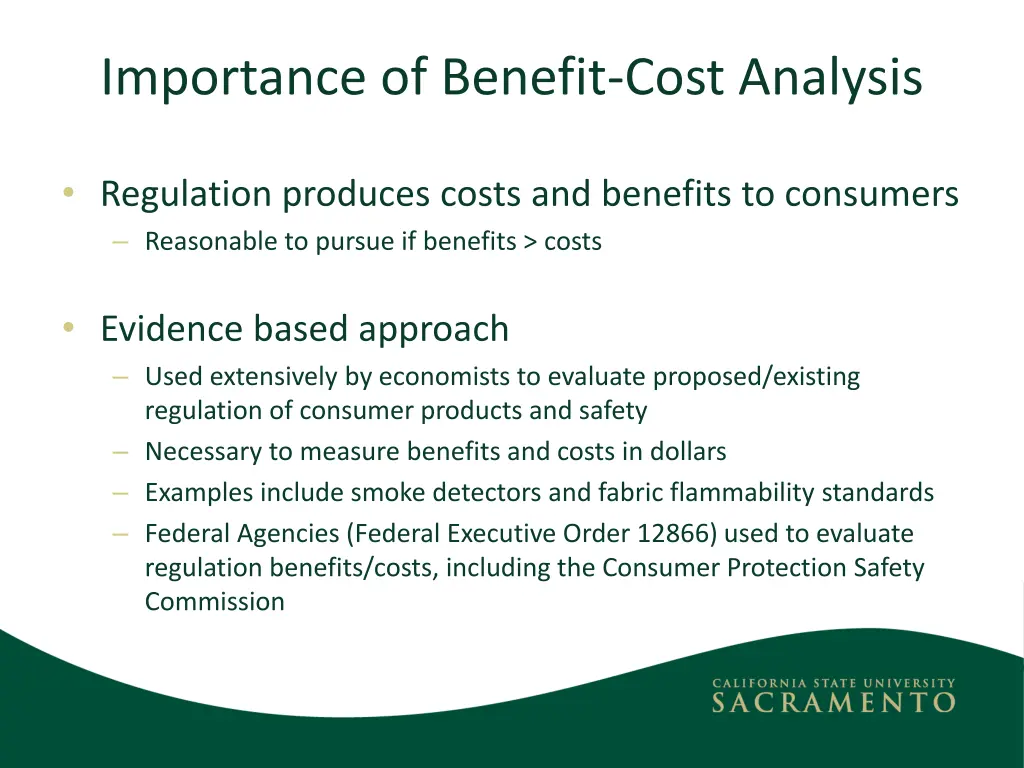 importance of benefit cost analysis