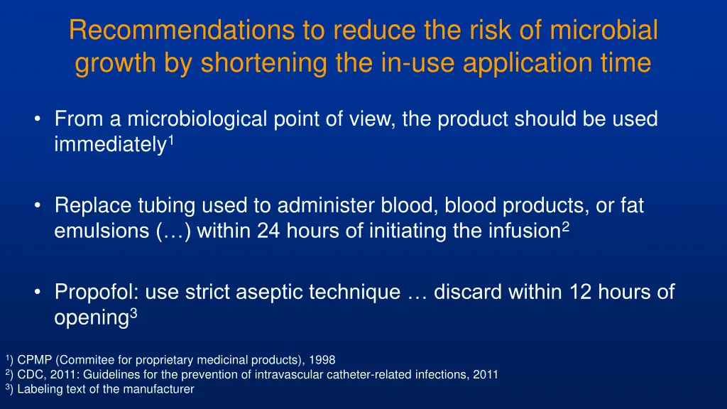 recommendations to reduce the risk of microbial