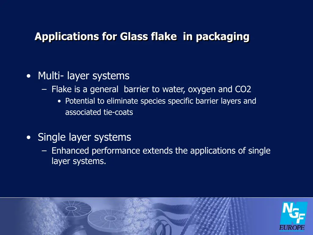 applications for glass flake in packaging