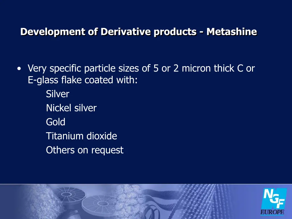 development of derivative products metashine