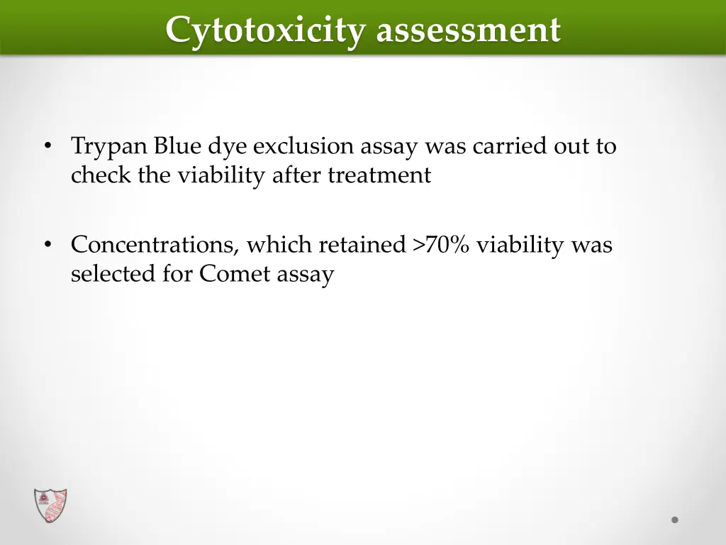 cytotoxicity assessment