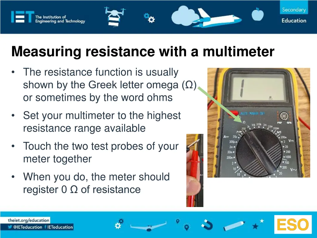 measuring resistance with a multimeter