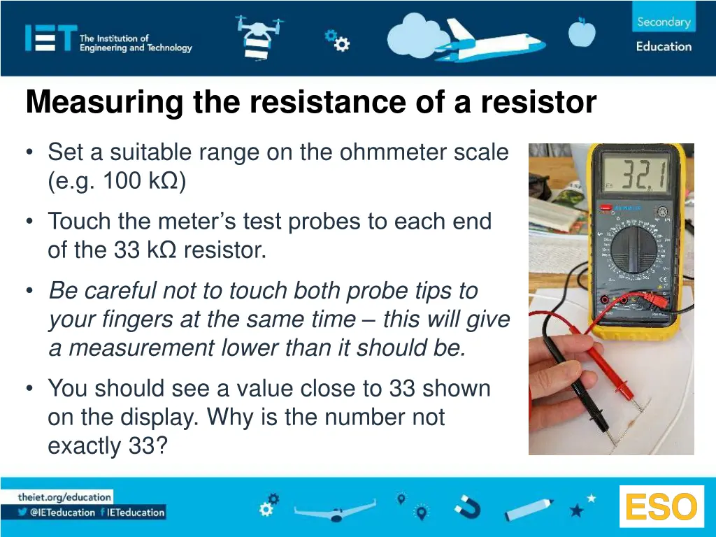 measuring the resistance of a resistor