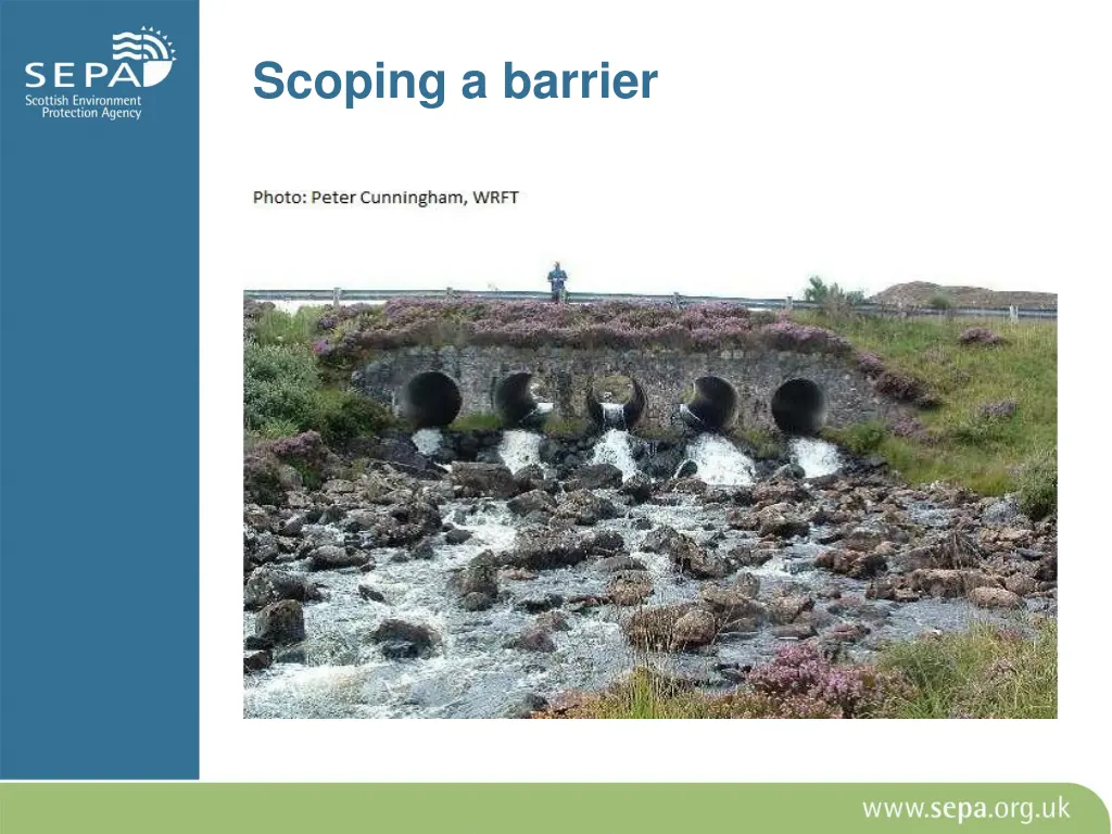 scoping a barrier