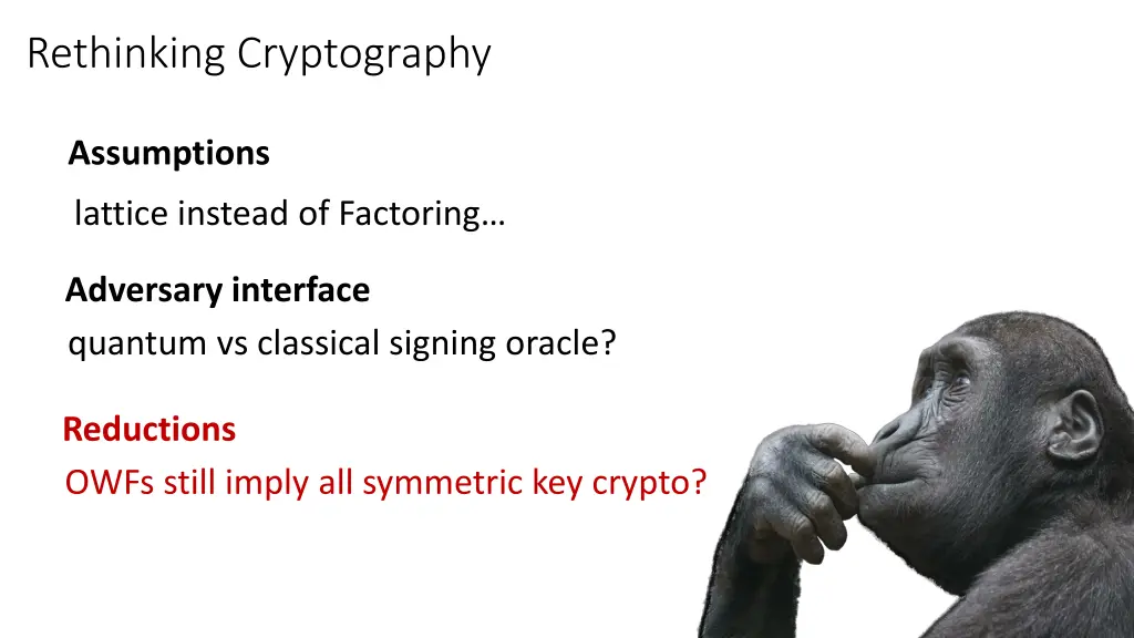 rethinking cryptography