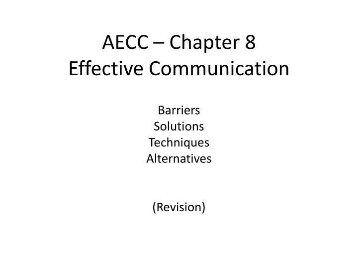 aecc chapter 8 effective communication