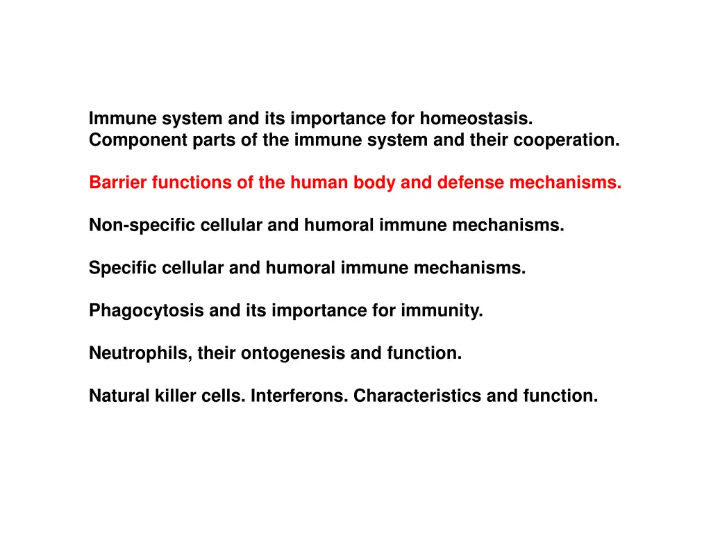 immune system and its importance for homeostasis 2