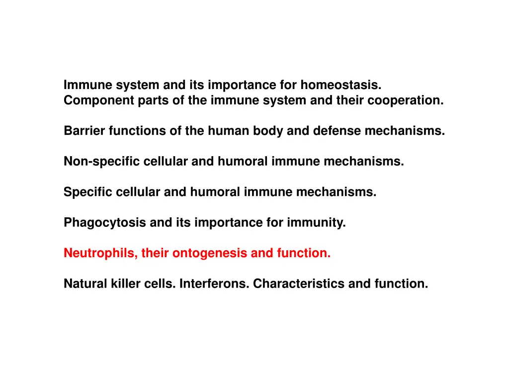 immune system and its importance for homeostasis 6