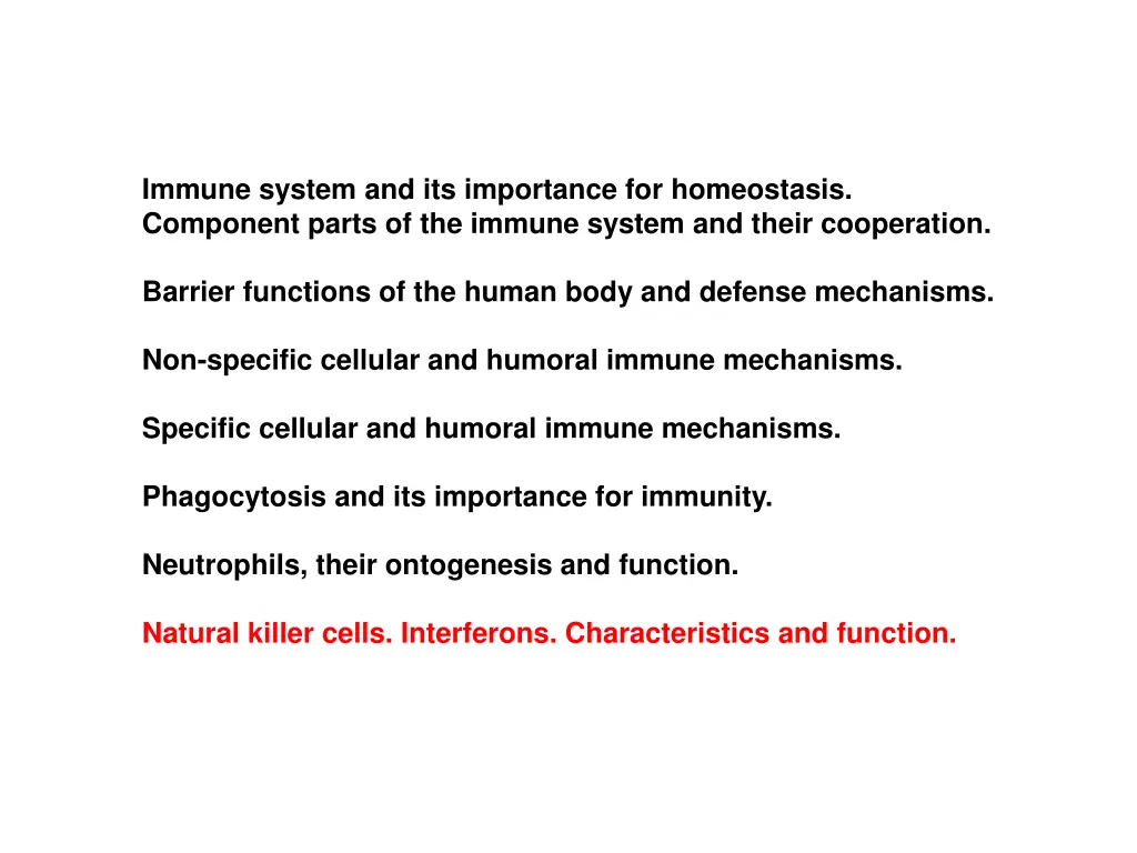 immune system and its importance for homeostasis 7