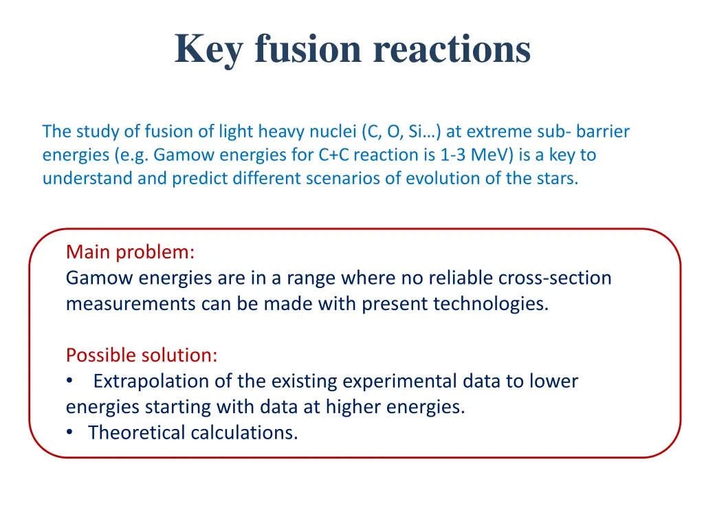 key fusion reactions 1